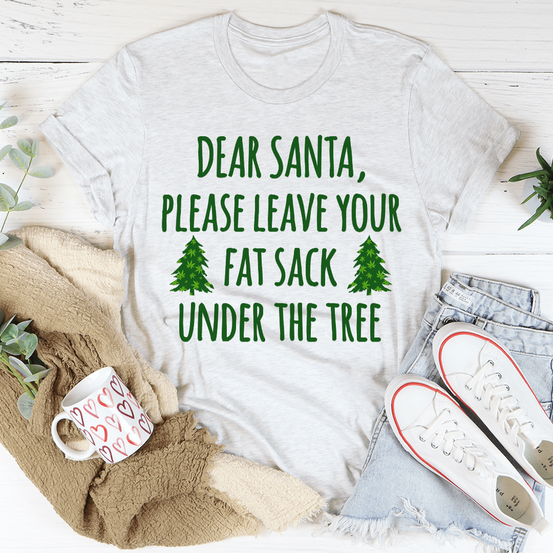 Dear Santa Leave Your Fat Sack Under The Tree T-Shirt