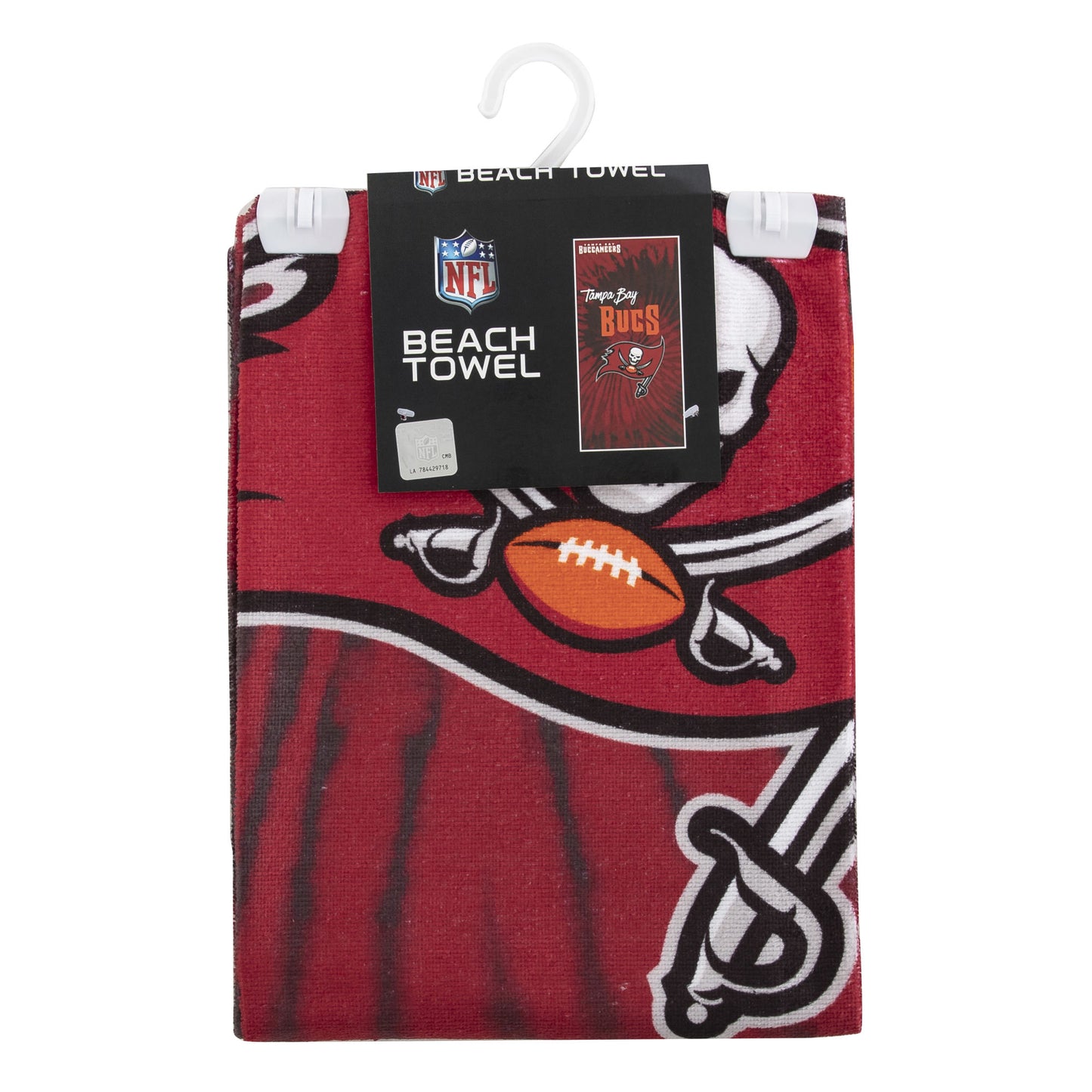 Bucs OFFICIAL NFL "Psychedelic" Beach Towel; 30" x 60"