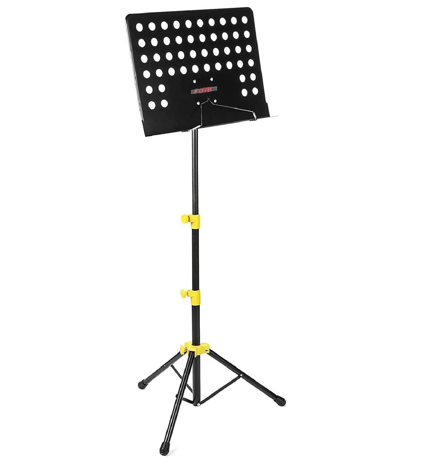 5 Core Sheet Music Stand Professional Folding Adjustable Portable Orchestra Music Sheet Stands; Heavy Duty Super Sturdy MUS YLW