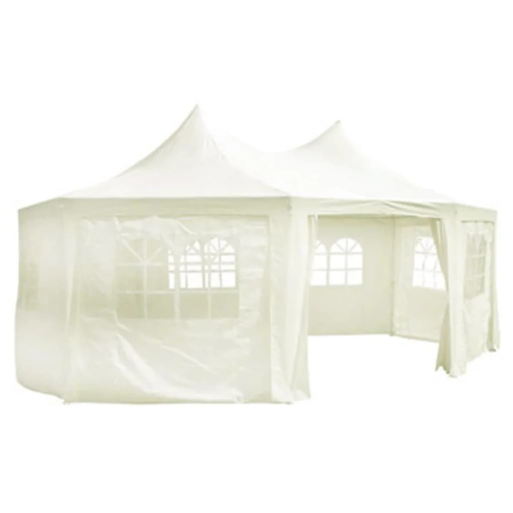 Octagonal Party Tent Cream White 20' x 15' x 12'