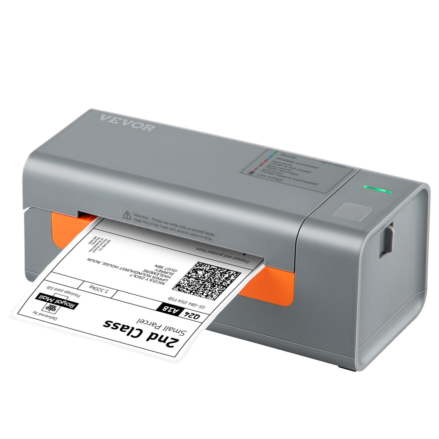VEVOR Bluetooth Thermal Label Printer, Wireless Shipping Label Printer w/Automatic Label Recognition,Thermal Printer Supports Shipping, Barcode, Household Labels and More