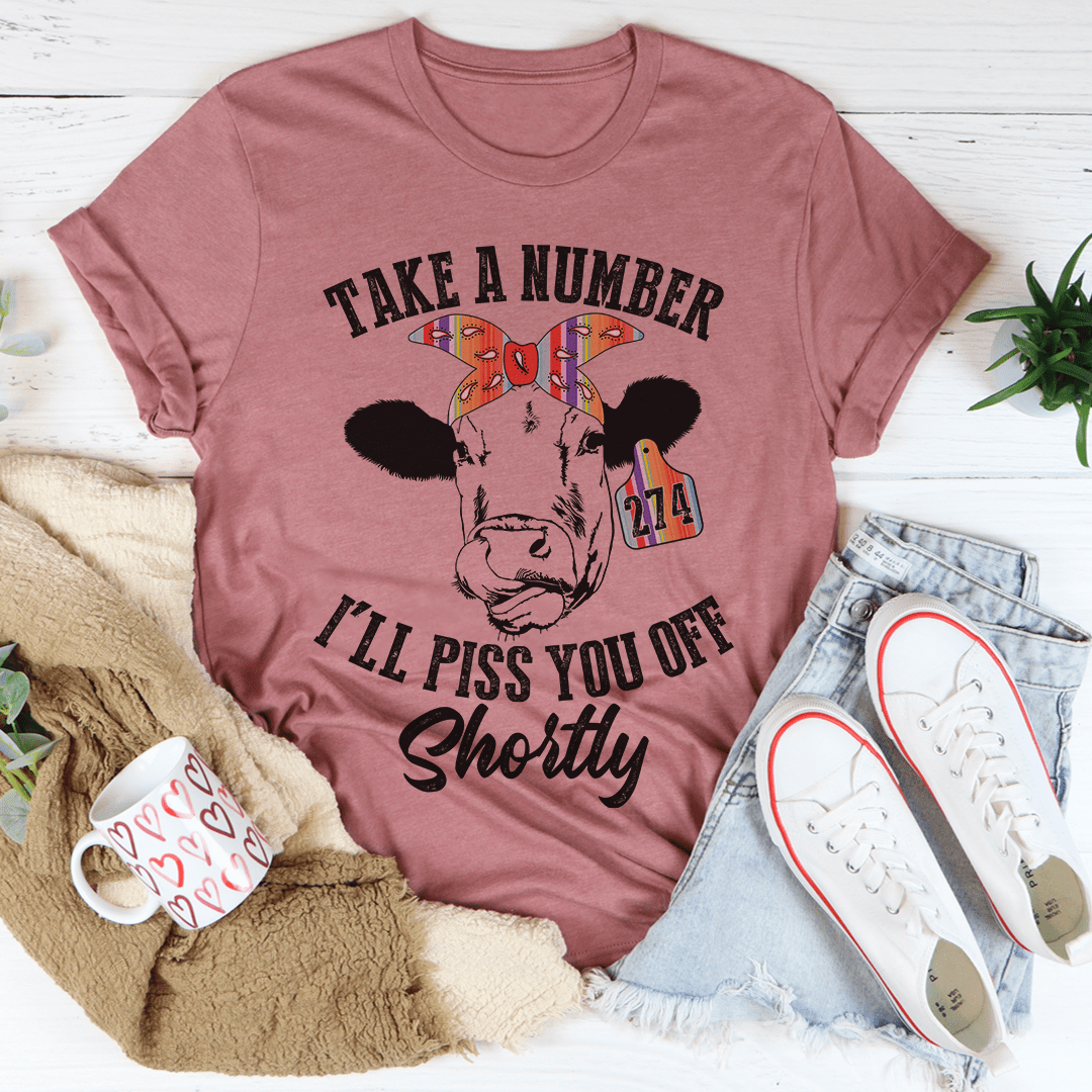 Take A Number Cow T-Shirt