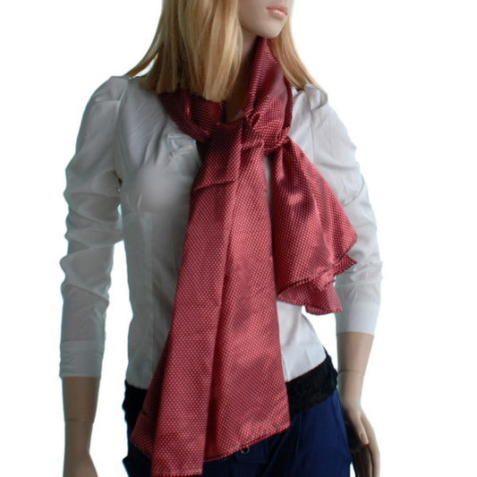 Blando Red Small Cute Dot Design Campus Style Silk Scarf/Wrap/Shawl(Large)