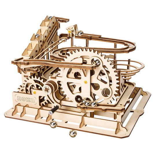 Robotime ROKR 3D Wooden Puzzle Marble Race Run Maze Balls Track Coaster Model Building Kits Toys for Children Drop Shipping