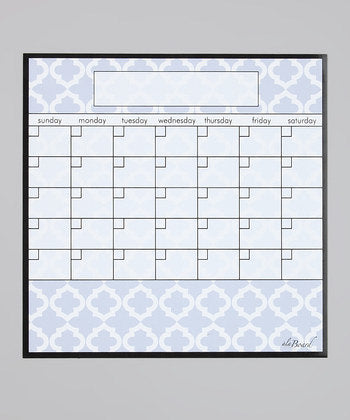 Calendar- Dry Erase Fridge Calendar. Organize your home or office. Beautiful, Lattice Fridge Calendar