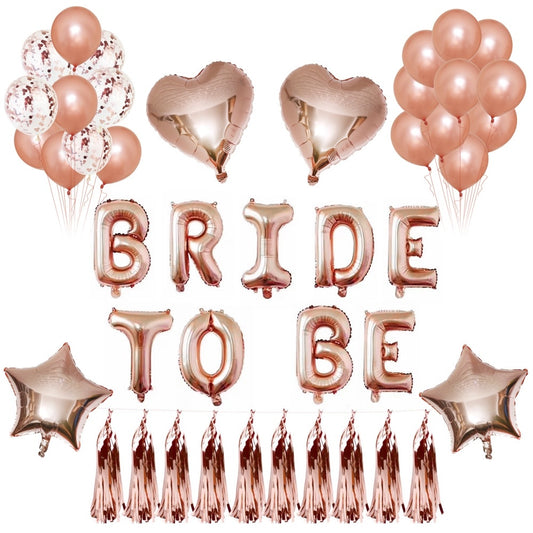 1 SET Bride to be Letter Foil Balloon Wedding Decoration Baby Shower Valentine's Party Bride alphabet Balaos Decor Supplies