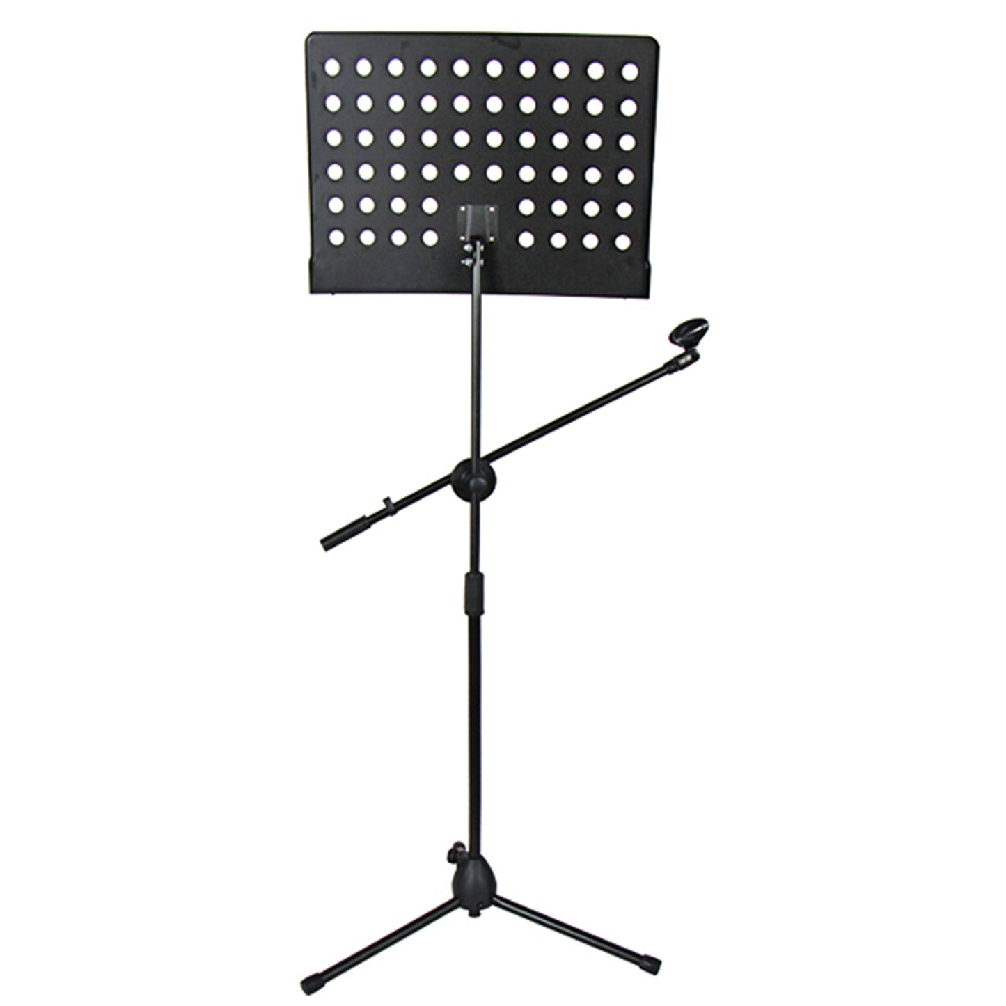 5 Core Sheet Music Stand With Mic Stand Holder - 3 IN 1 Professional Portable Music Stand with Folding Tray; Detachable Microphone Stand Dual-Use for Sheet Music & Projector Stand MUS MH