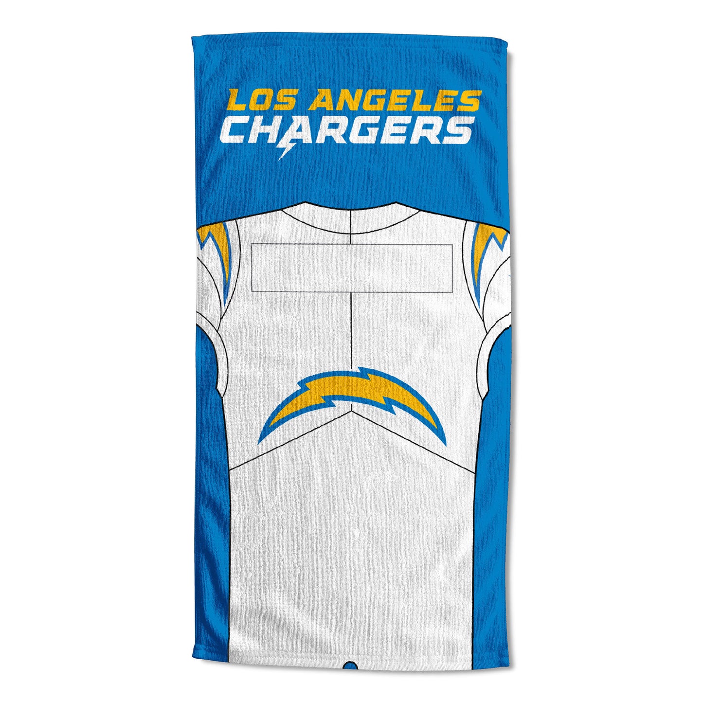 [Personalization Only] Los Angeles Chargers "Jersey" Personalized Beach Towel