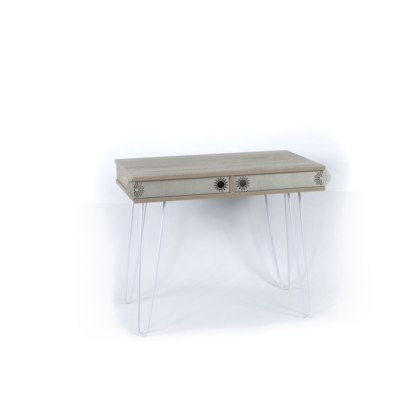 Lora Metal Legs 2 Tier Modern Desk