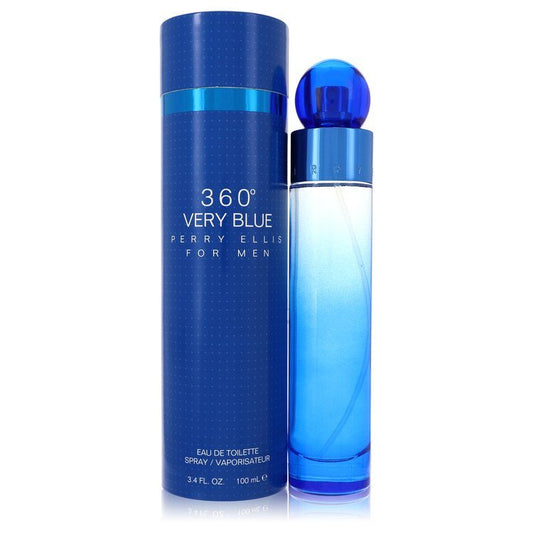 Perry Ellis 360 Very Blue by Perry Ellis Eau De Toilette Spray 3.4 oz