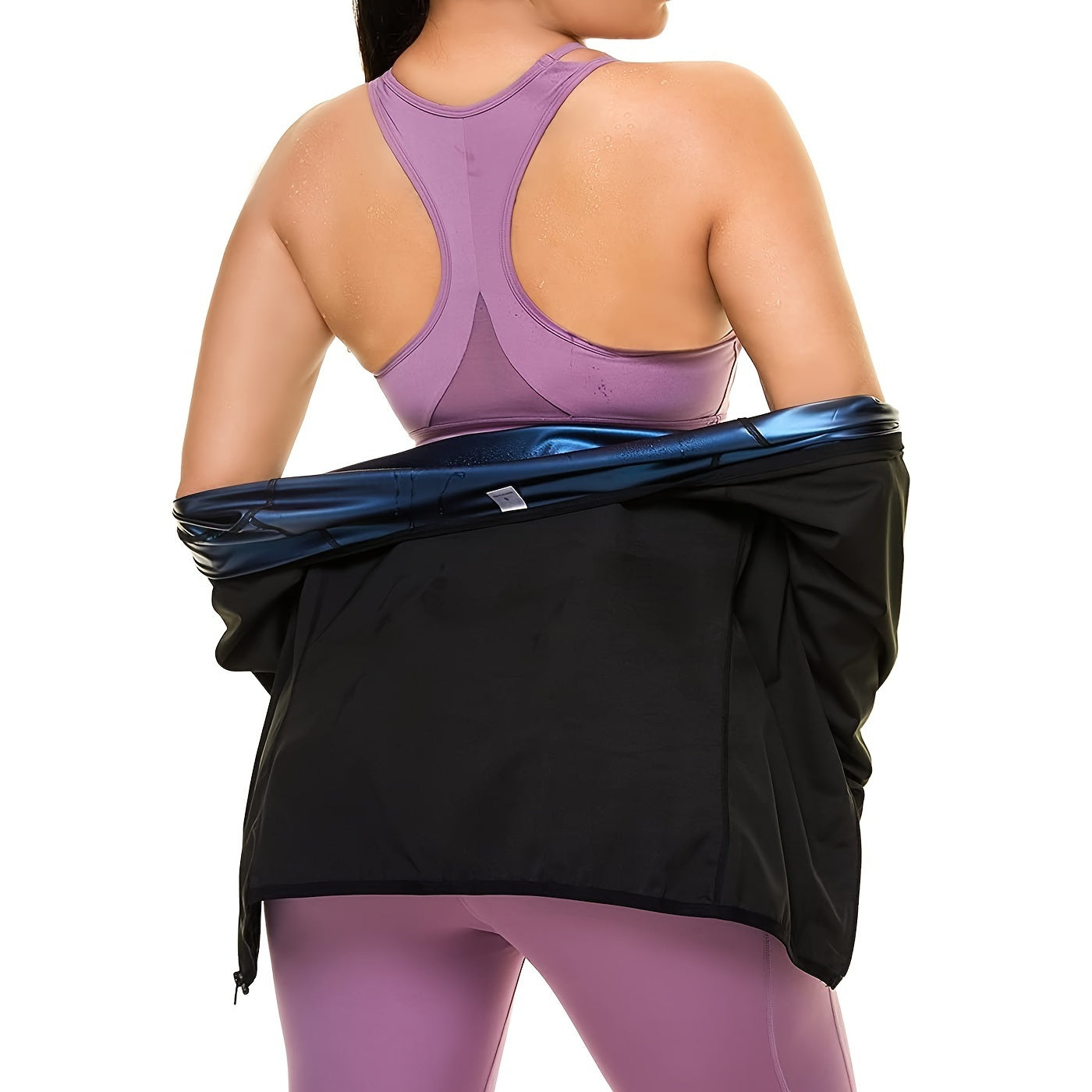 Sauna Suit For Women; Long Sleeve Sweat Suit Waist Trainer (Order A Size Up)