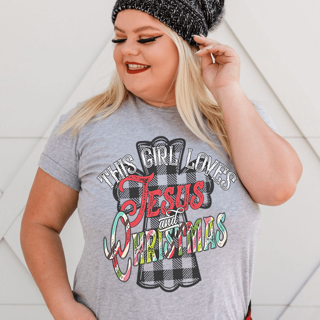 This Girl Loves Jesus & Christmas T-Shirt