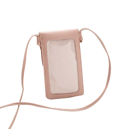 Multi Mini Transparent Phone And Credit Card Holder Cross Body Bag