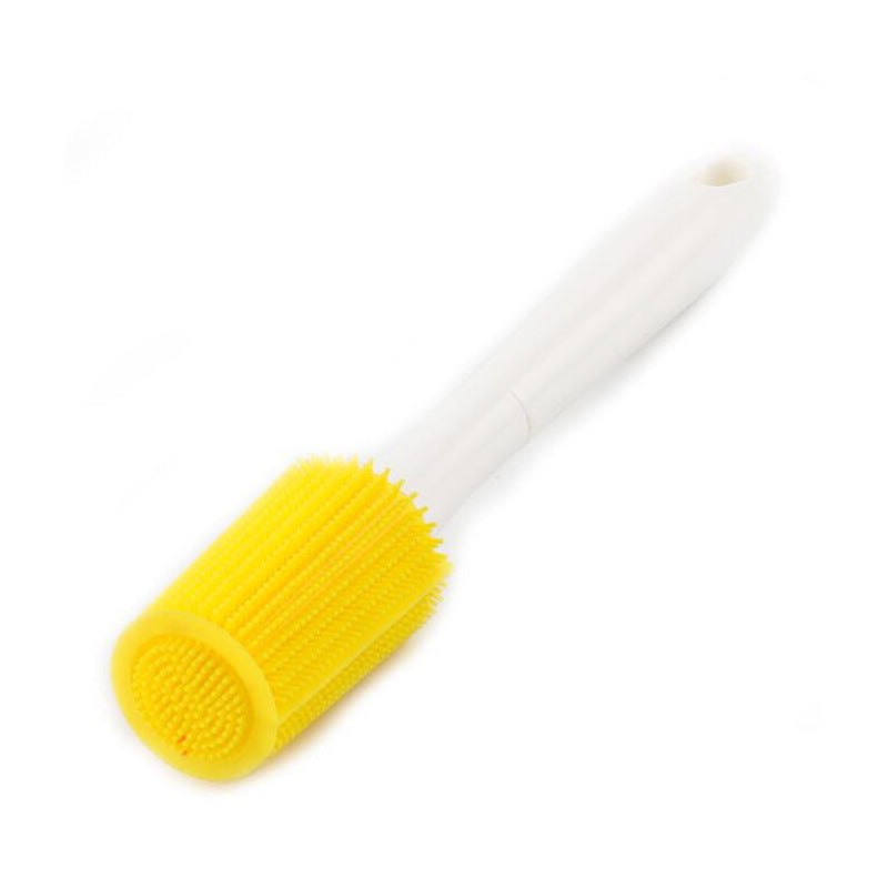 Silicone Cleaning Bottle Brush Silica Gel Cleaning Brush Bottle Cup Cleaning Brush for Glass Cup Thermos Coffee Mug Long Handle Dishwashing Tool