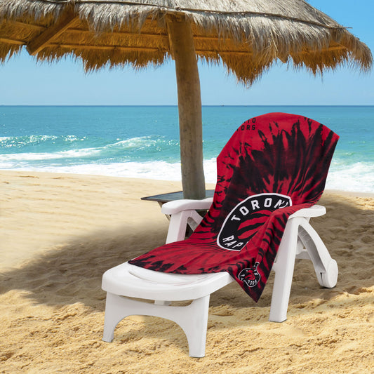 Raptors OFFICIAL NBA "Psychedelic" Beach Towel; 30" x 60"