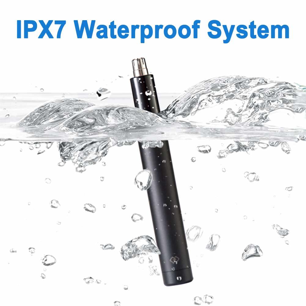 Ear and Nose Hair Trimmer for men and women-2020;  Professional nose hair trimmer with Stainless Steel Blad & IPX7 Waterproof System;  Facial Eyebrow and Nose Hair Remover.