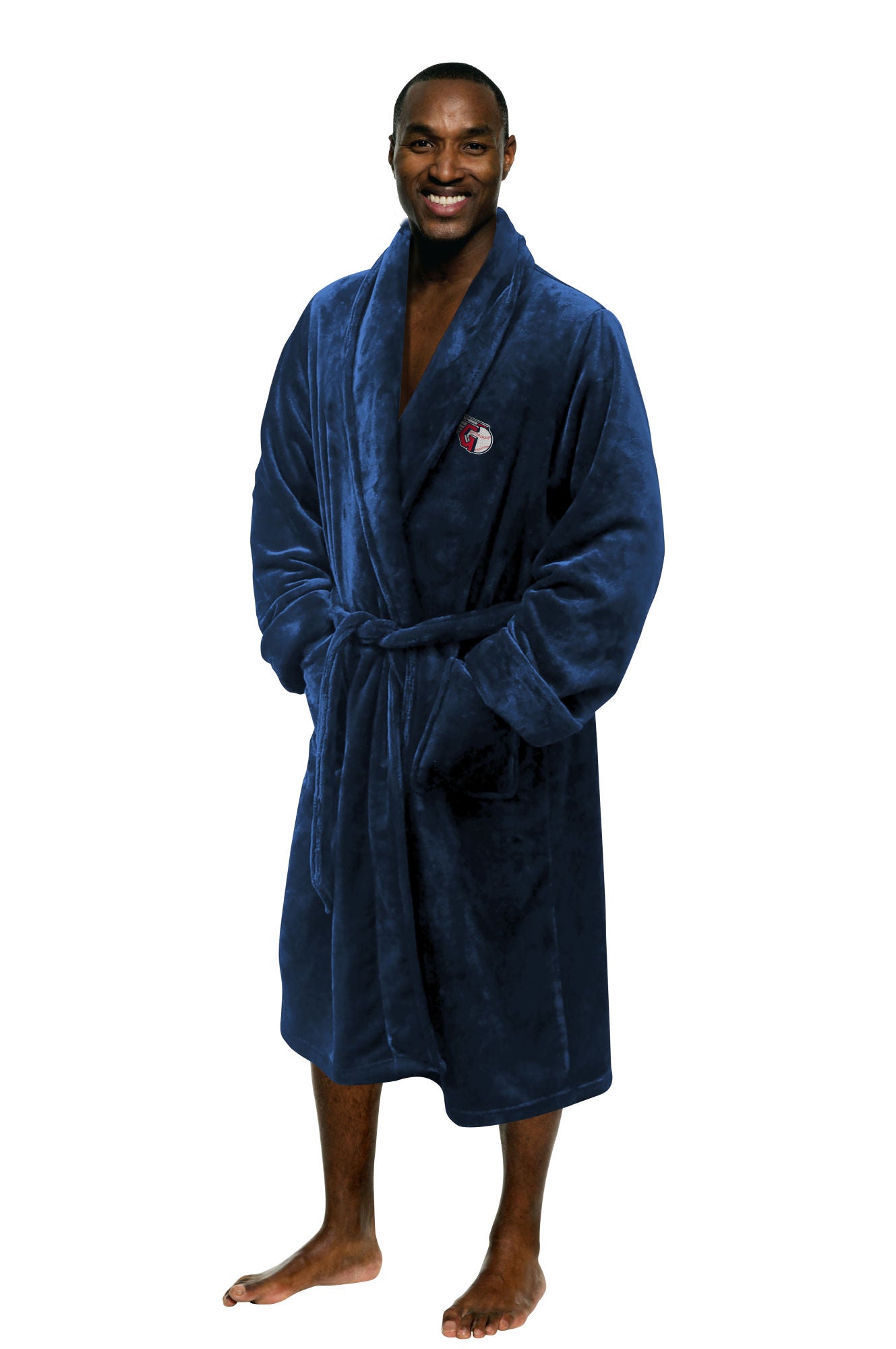 Guardians OFFICIAL MLB Men's L/XL Silk Touch Bath Robe; 26" x 47"