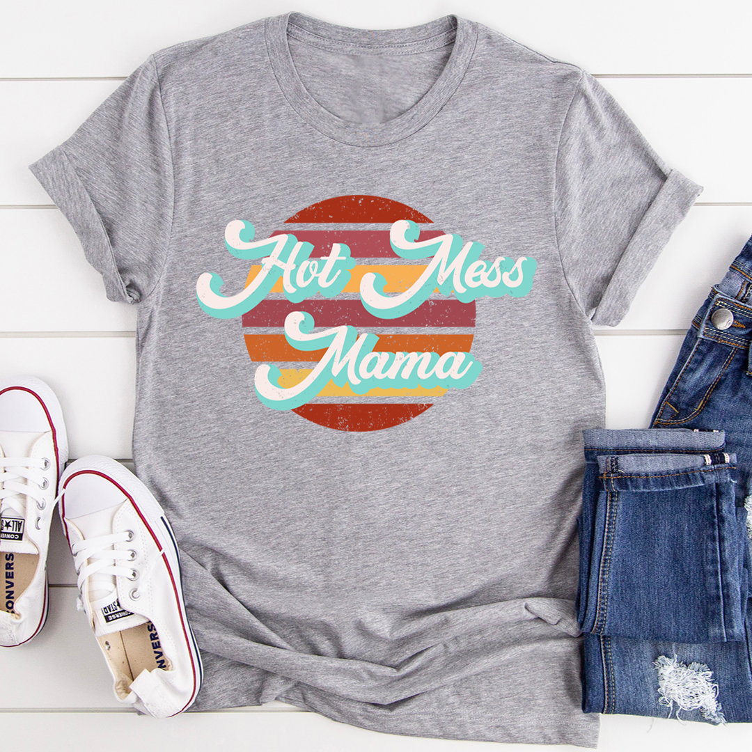 Retro Hot Mess Mama T-Shirt