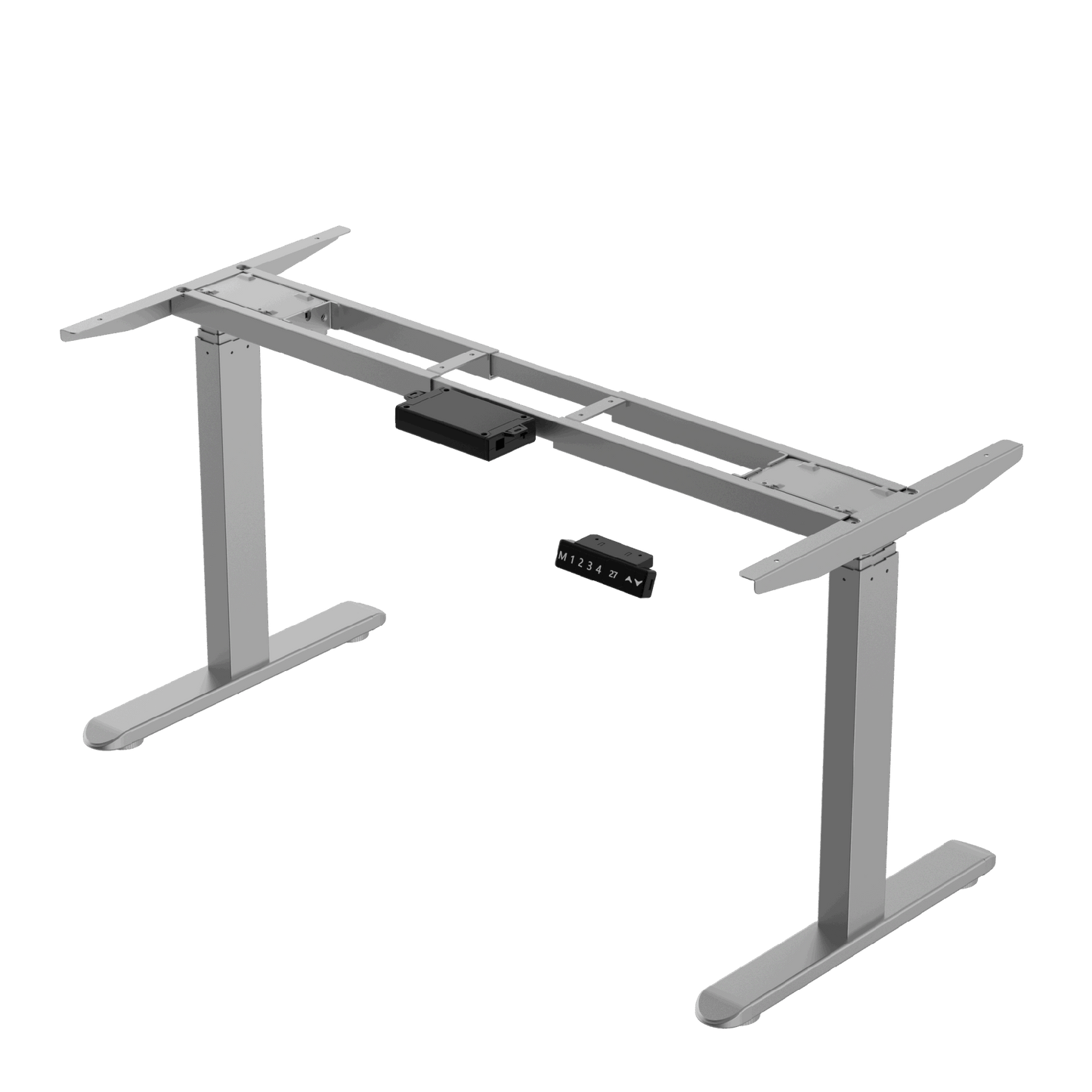 Electric Stand up Desk Frame, Dual Motor Load  Ergonomic Electric Standing Desk Frame 3-Stage Height Adjustable with Memory Controller - Frame Only