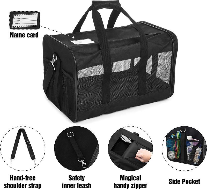 Collapsible Pet Travel Carrier Soft Sided Portable Bag