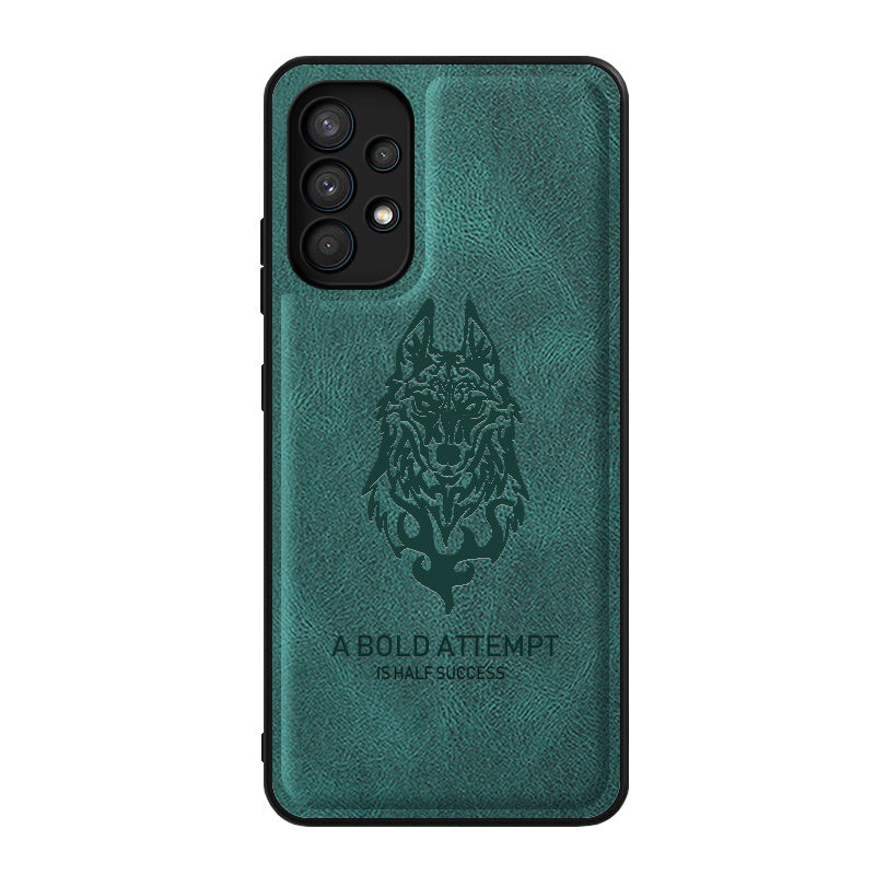 Case for Samsung Galaxy A32 4G Phone Case Soft TPU Samsung Galaxy A32 4G Phone Case(Samsung Galaxy A32 4G-tiepi-wolf-hei)