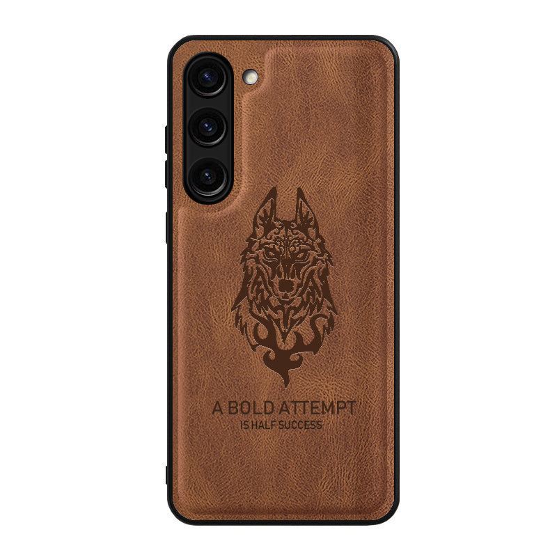 Case for Samsung Galaxy S23 Phone Case Soft TPU Samsung Galaxy S23 Phone Case(Samsung Galaxy S23-tiepi-wolf-hei)