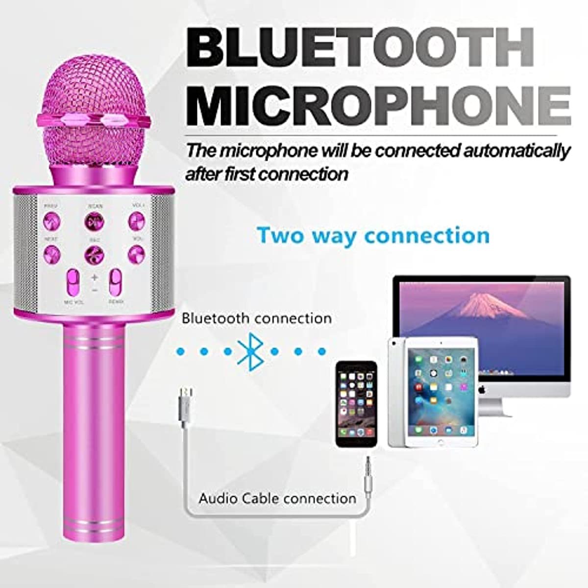 Kids Toys for 3-14 Year Old Girls and Boys Gifts; Karaoke Microphone Machine for Kids Toddler Toys Age 4-12; Christmas Birthday Valentine Gifts for 5 6 7 8 9 10 Year Old Teens kids