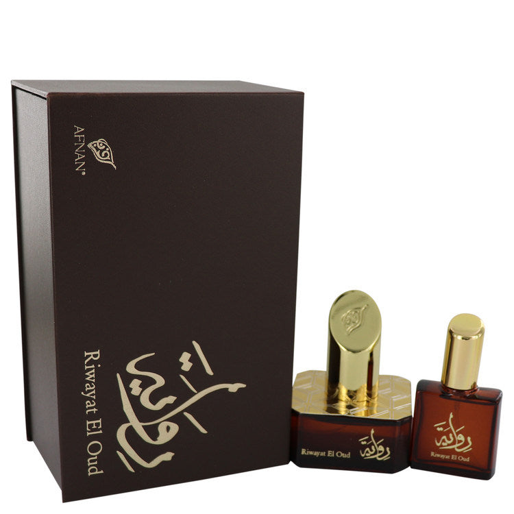 Riwayat El Oud by Afnan Eau De Parfum Spray + Free .67 oz Travel EDP Spray 1.7 oz