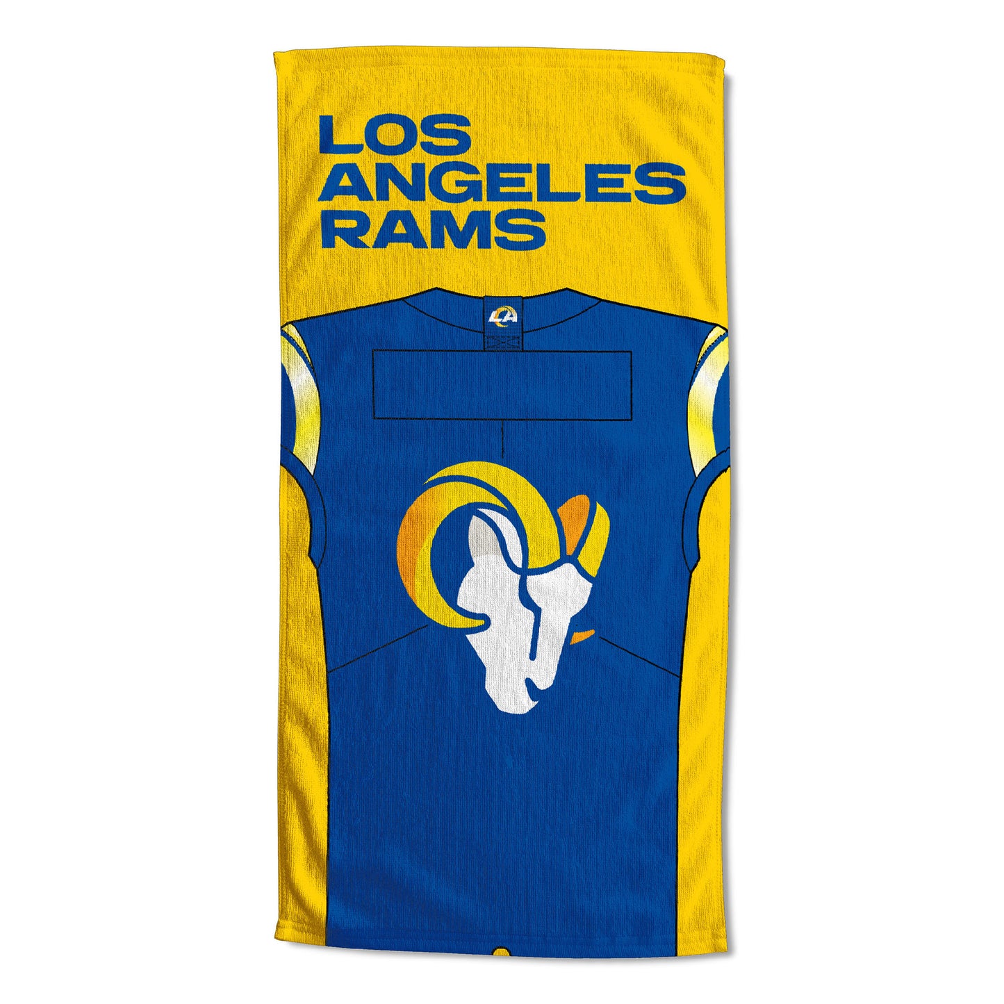 [Personalization Only] Los Angeles Rams "Jersey" Personalized Beach Towel