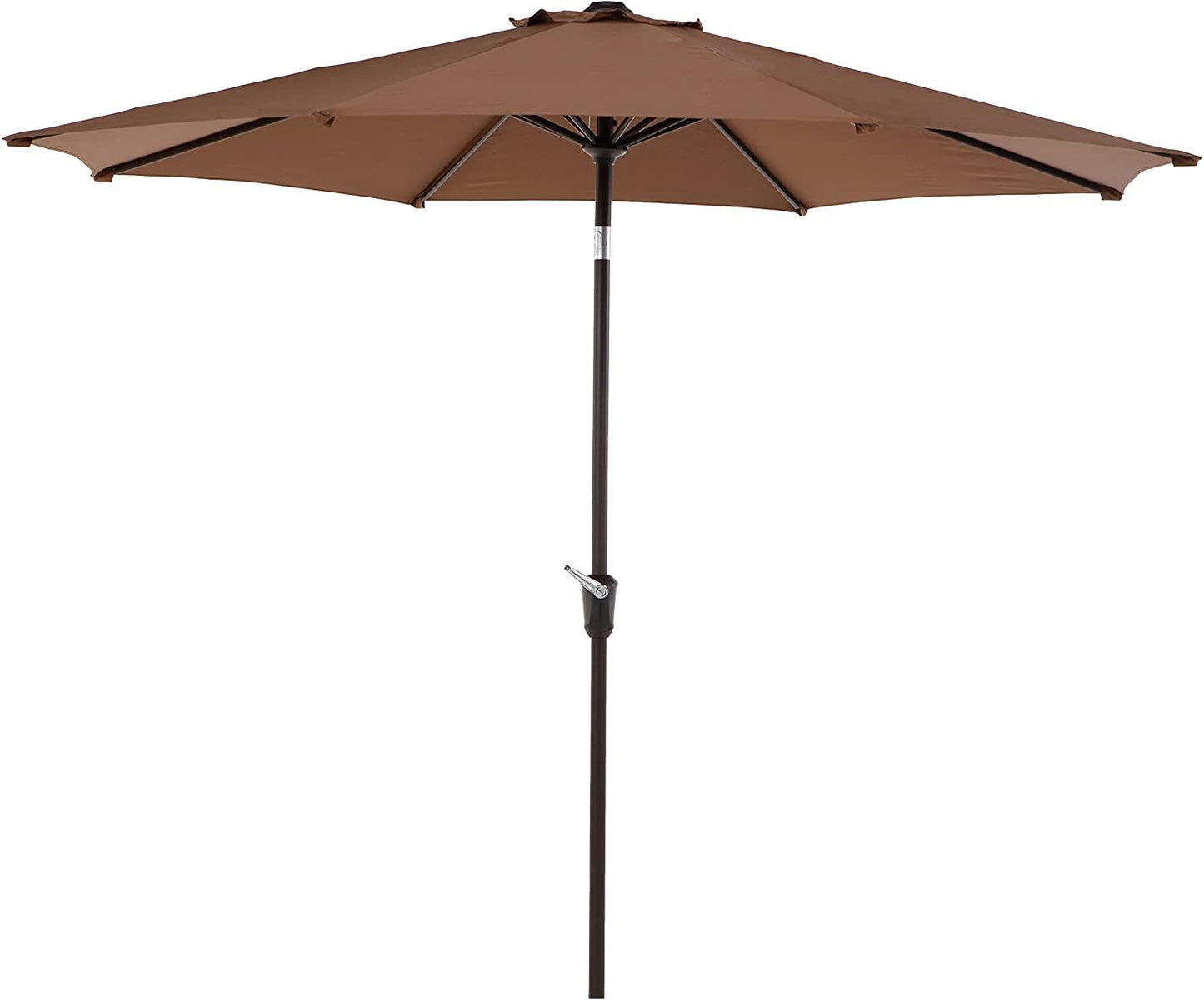 9 Ft Outdoor Patio Tilt Market Enhanced Aluminum Umbrella 8 Ribs, 7 Colors / Patterns Available