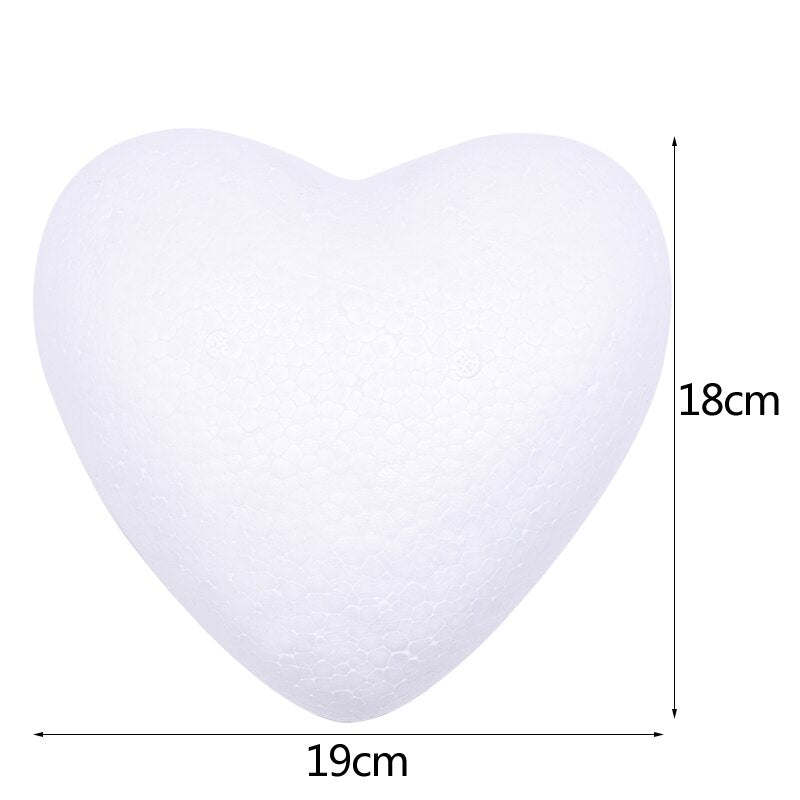 1Pc Polystyrene Styrofoam Foam Heart Rose Bear Crafts For Birthday Party DIY Decoration Wedding Valentines Day Gift