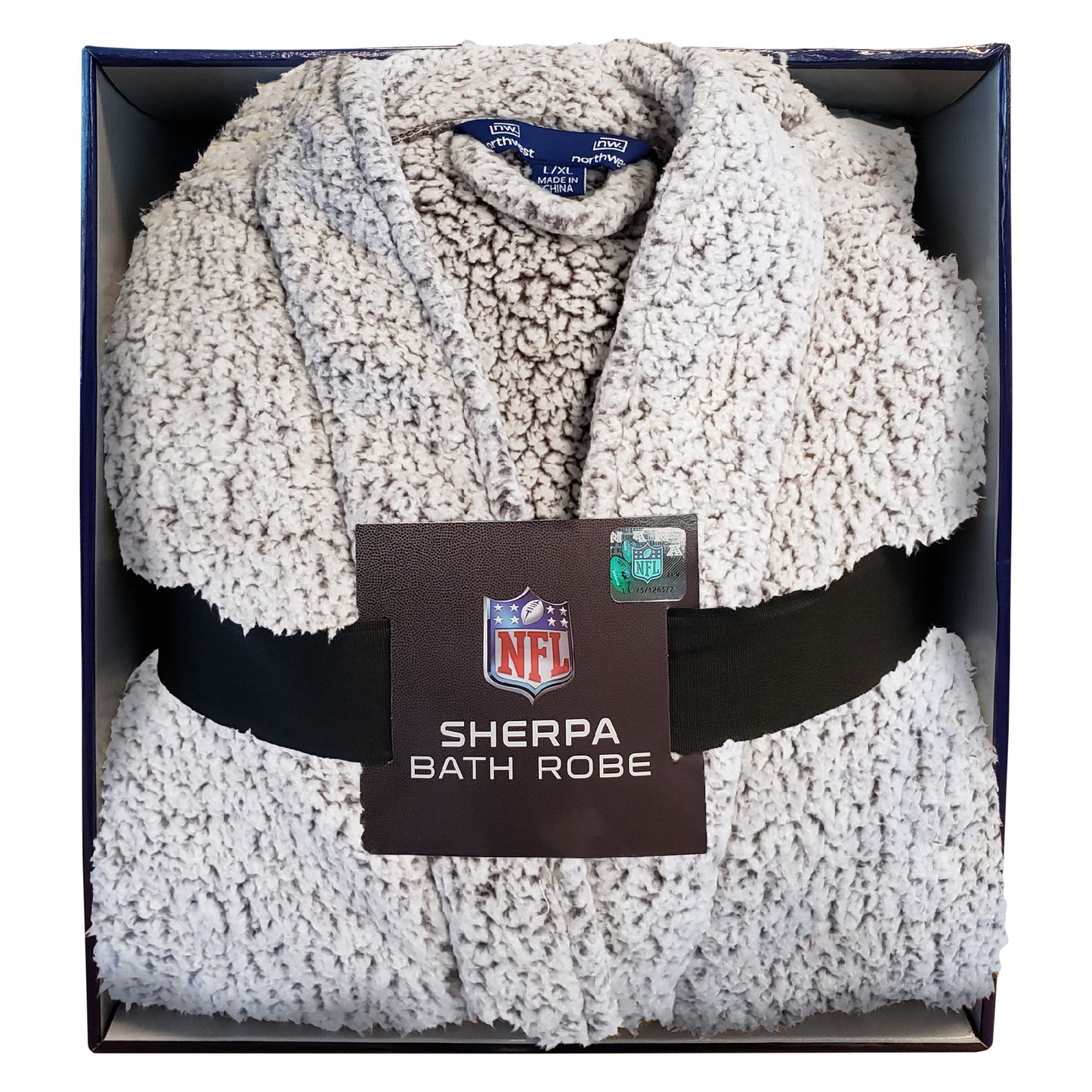 Bears OFFICIAL NFL Sherpa Bath Robe; 26" x 47"