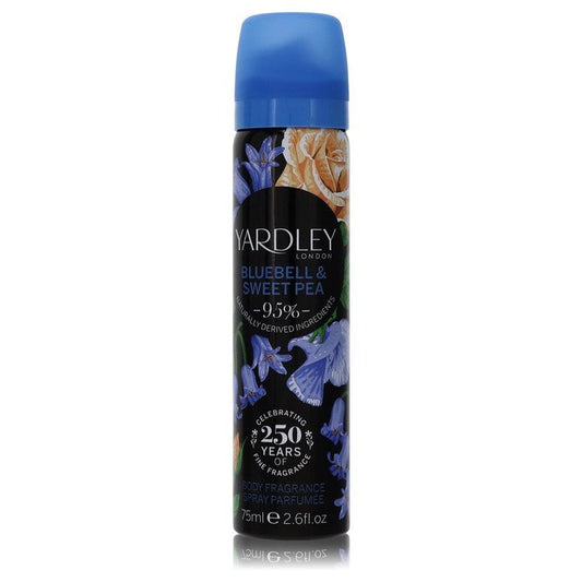 Yardley Bluebell & Sweet Pea by Yardley London Body Fragrance Spray 2.6 oz
