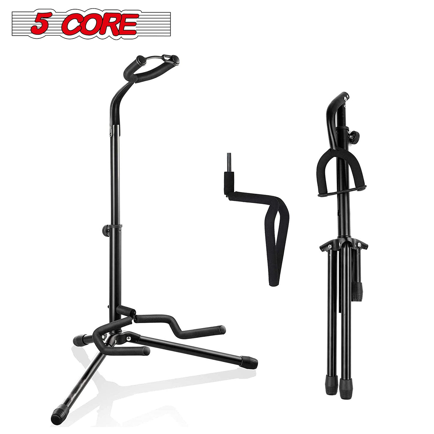 Floor Guitar Stand Holder Folding Tripod Rack for Electric Acoustic Bass GSH-HD