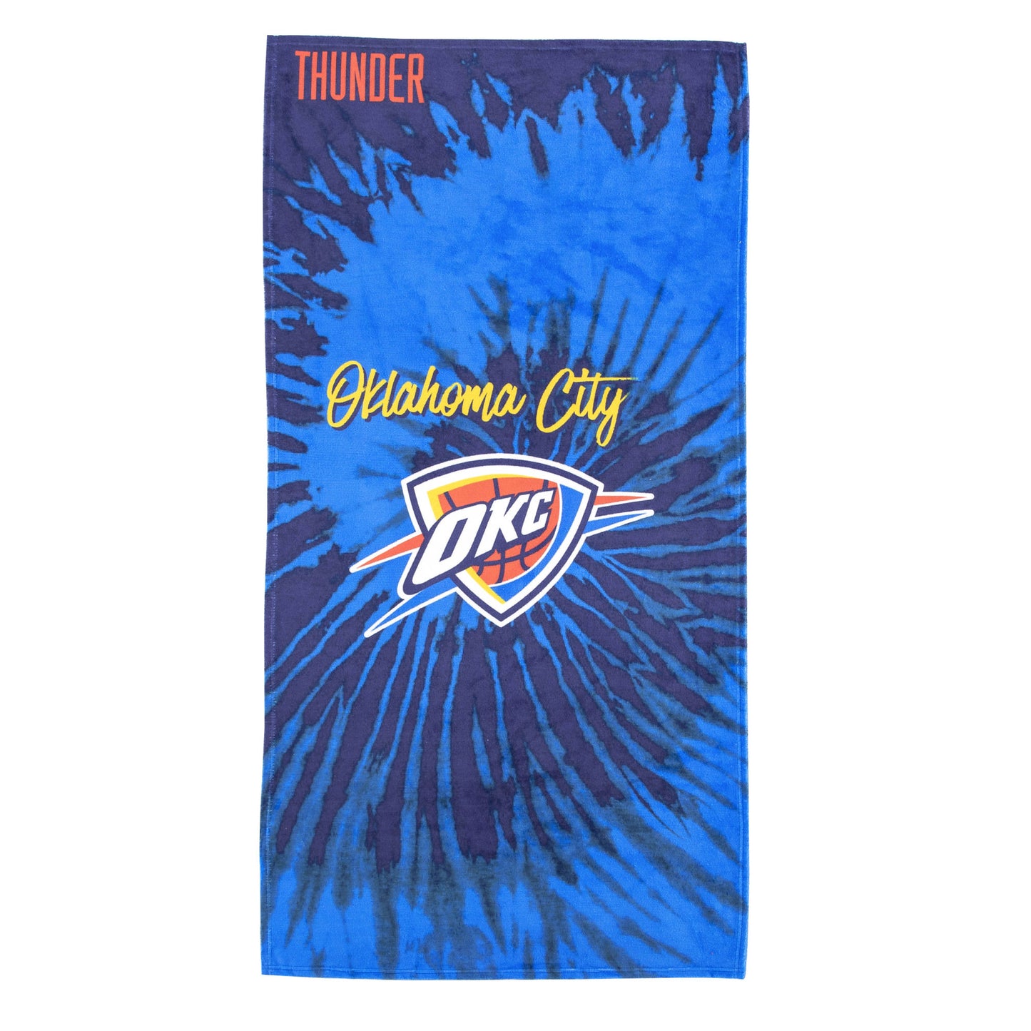 Thunder OFFICIAL NBA "Psychedelic" Beach Towel; 30" x 60"