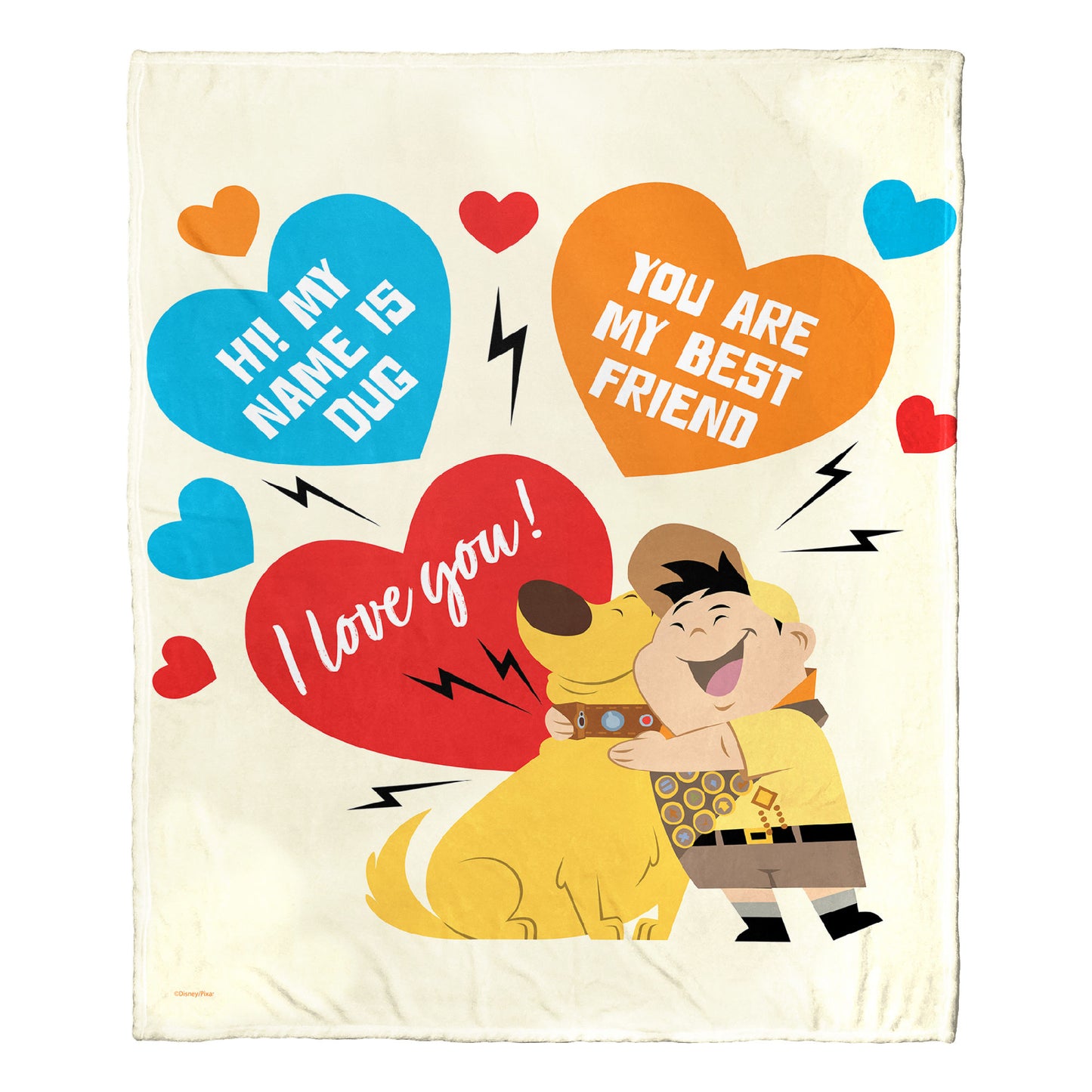 UP; Boys Best Valentines Aggretsuko Comics Silk Touch Throw Blanket; 50" x 60"