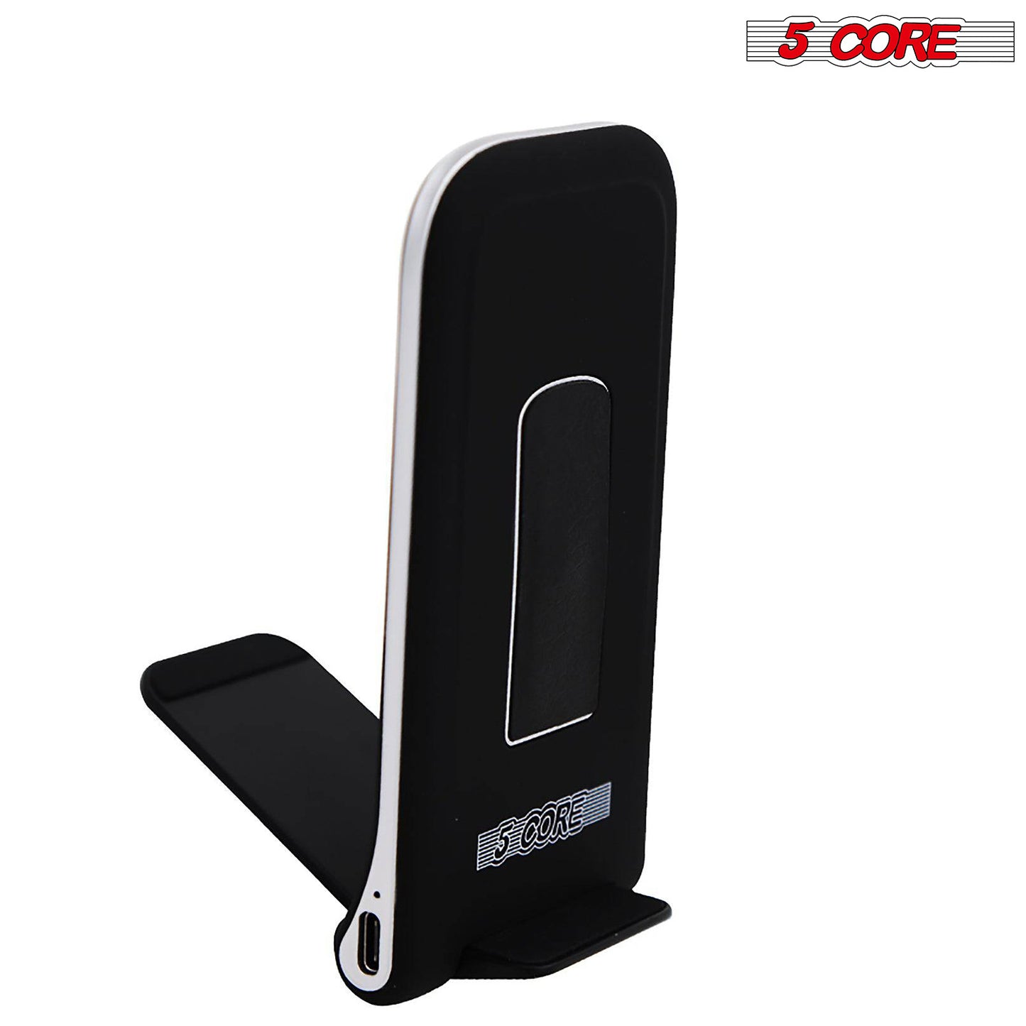 Dock Stand Charger Wireless Black & White 1 Pair Qi 15W Wire Less Fast Charger Pad Stand Quick Charging 5 Core CDKW03